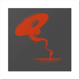 allien UFO Posters and Art